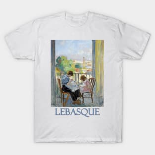 Madame Lebasque and Her Daughter Sewing by Henri Lebasque T-Shirt